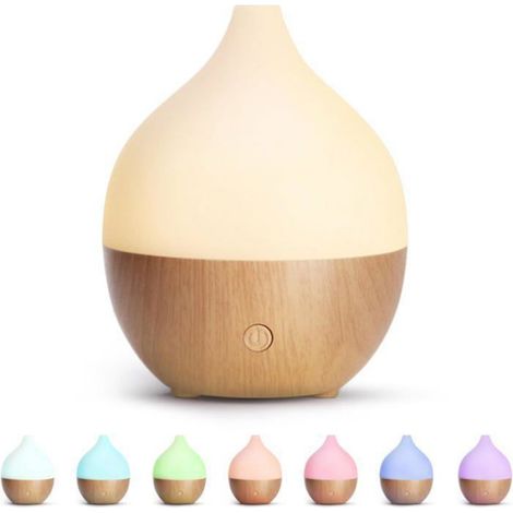 100ml Ultrasonique Diffuseur Huiles Essentielles Electrique, Humidificateur d'air avec Lumière Chaude Arrêt Automatique pour (1/4)