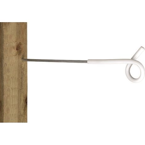 INSPOVET -ISSUSLOL TERSOLUSLER fЩr Fadenschweinschwanz, Wei¤, Holzpfosten, 8 cm Schraube (1/2)
