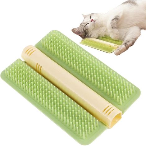 Rascador de pelo para gatos, cepillo de esquina para gatos, peine de masaje para el cuidado del gato, peine interactivo para el cuidado del gato (1/5)