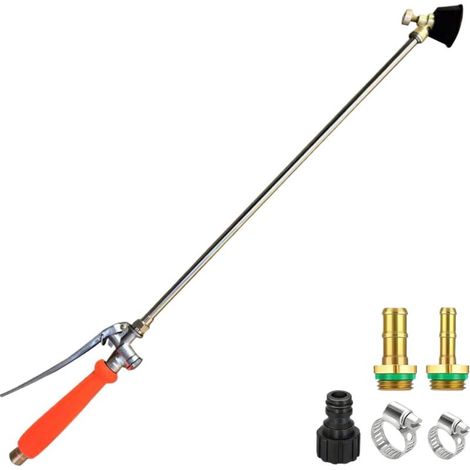 Ganzmetall-Sprühstab aus Messing (6,35 mm und 9,5 mm) mit Ersatzdüse für die Gartenbewässerung (67 cm)