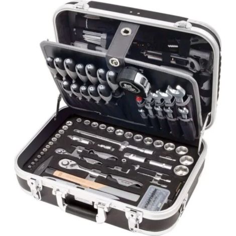 Kraftwerk – Coffret multi-outils 228 pièces – Malette en aluminium avec protections chocs – Douilles 1/4" et 1/2" – Outils pour travaux intensifs (1/2)