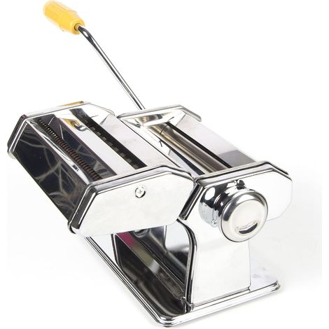 Ustensiles de Cuisine - Machine à pâtes – Laminoir - 6 positions - 2 tailles de largeur de pâtes, Gris (1/5)