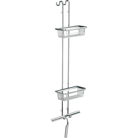 emco system2 Türetagere, 2 tiefe Körbe, Duschwischer, chrom, (1/3)