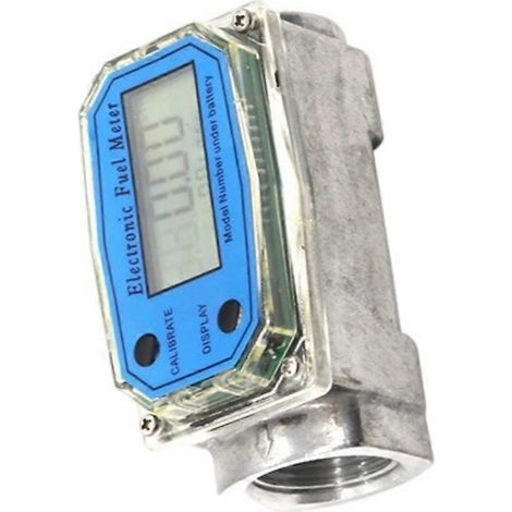 Compteur de débit à rotor compact et robuste, instrument de mesure précis pour carburants essence, 1 pouce x 1 pouce (1/5)