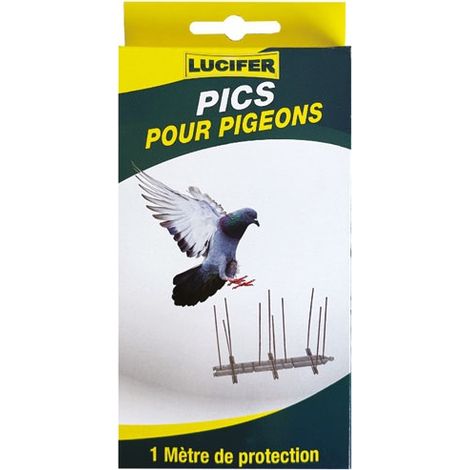 Pics Inox Anti-pigeons 1m En Boite Accrochable - Lucifer