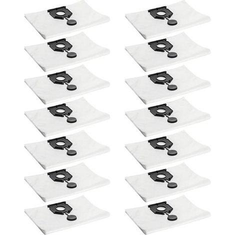 14 Sacs à Poussière de Grande Capacité, 2.889-154.0. Accessoires de Remplacement de Sac Poubelle pour Aspirateur. pour Karcher