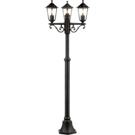 Lampadaire extérieur 3L CARLEEN - BRILLIANT - noir - métal/verre - 200x61cm - IP44 (1/2)