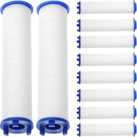 Lot de 10 Filtres Coton PP Blanc, Installation Facile, Remplacement pour Pommeau de Anti-calcaire (1/5)