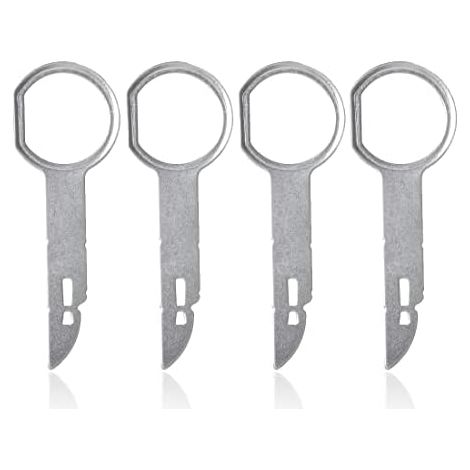 4 Pièces Autoradio Adaptateur Demontage Cle Outils de DéMontage Garnitures Universel Démontage pour DVD Navigation Avec - (1/5)