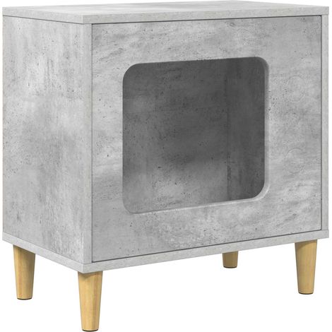 Maison pour chat Béton 51 x 30 x 52 cm Bois d'ingénierie (1/5)