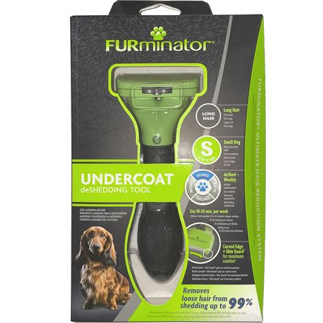 FURminator für langhaarige kleine Hunde, deShedding-Pflege Werkzeug (1/4)