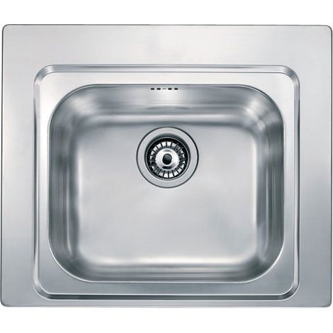 Lavello CINZIA 58x50 1 vasca ACCIAIO INOX (1/6)