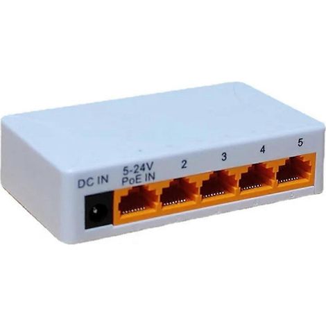 5-Port 100 Mbps PoE Netzwerk-Repeater/Extender (1/5)