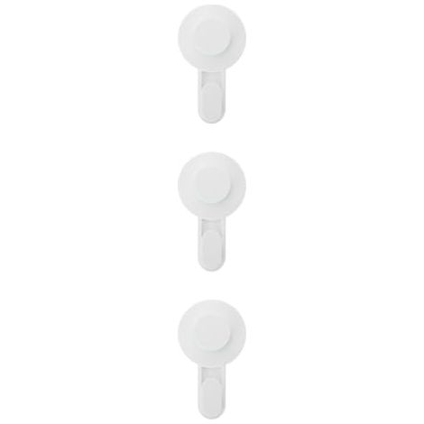 3pièces Cup Traceless Ventouse Pour Cuisine Et Salle De Bain Fixation Facile Accroche Manteaux Et Serviettes Résistants Et Réutilisables (1/5)
