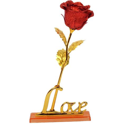 Roses artificielles avec support, charmantes fleurs à longue tige pour-Blue