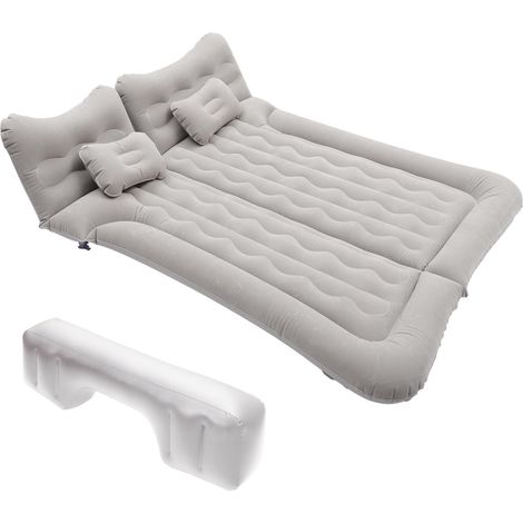 Matelas Pneumatique pour Voiture Lit De Camping 1pc Gris PVC (1/5)