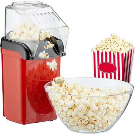 Macchina per popcorn domestica Preparazione rapida e senza grassi con aria calda 1200W con misurino (1/5)