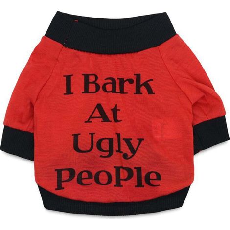 Vetement Chien - Pull Noel Rouge en Coton - Pour Chiens de Taille XS à XL - Usage Intérieur et Festif - 1 Pièce (1/5)