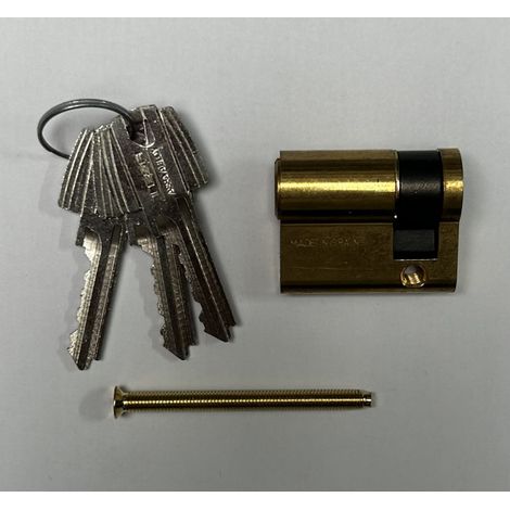 Demi-cylindre de sûreté Tesa TE-5 30x10mm - 5 goupilles actives - 3 clés (DIS019)