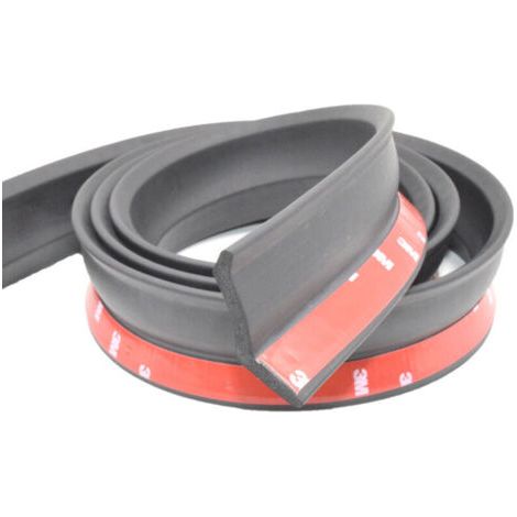 Bande d'étanchéité pour porte de garage 3 m Caoutchouc EPDM flexible Installation avec clous Résistante aux températures extrêmes