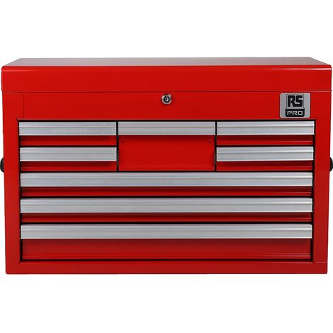 Coffret à outils RS PRO en Acier 8 tiroirs 660 x 307 x 427mm ( Prix pour 1 ) (1/5)
