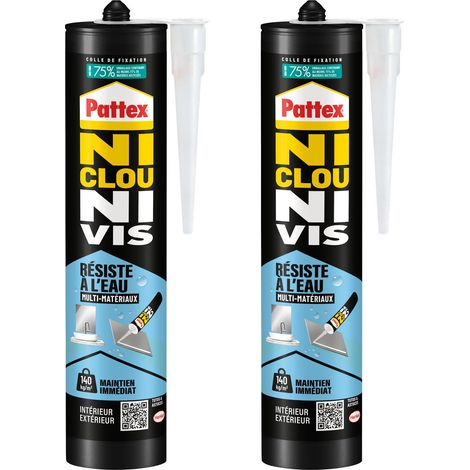 Ni Clou Ni Vis Fix Résiste à l'eau, Multi Matériaux Intérieur (1/5)