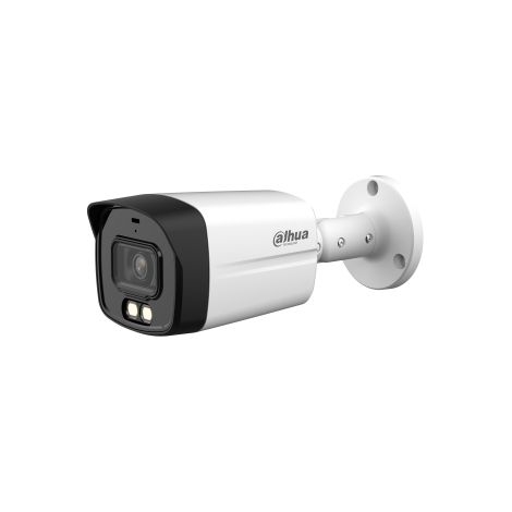 HAC-HFW1809TLM-A-LED - Cámara bala HDCVI a todo color de 8 MP con micrófono LED de 3,6 mm