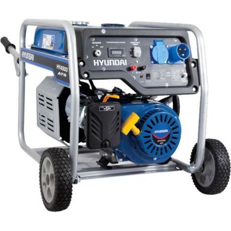 Hyundai HY4500E-ATS gruppo elettrogeno Generatore benzina carrellato 4 Kw 230V