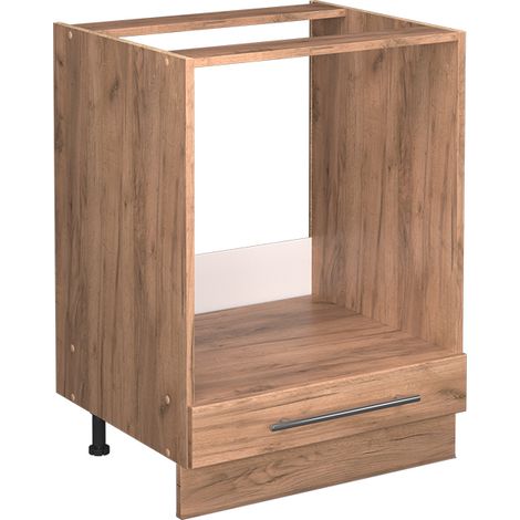Mobile per forno da incasso Fame-Line, Rovere dorato, 60 cm senza piano di lavoro, Vicco
