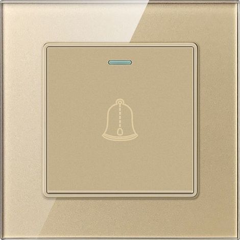 Bouton de sonnette extérieur ignifuge – Résistant à la déformation – Protection surcharge et surchauffe – Tension 250V – Taille 86x86mm (1/5)