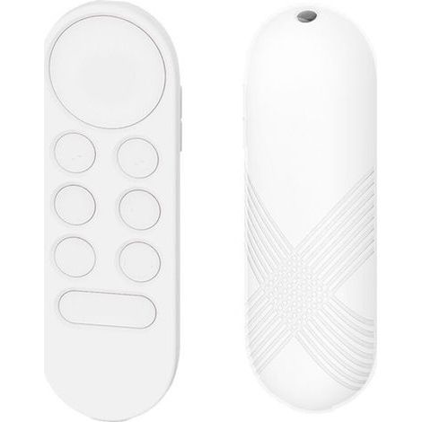 Coque en Silicone pour TéLéCommande Chromecast Coque de Protection pour TéLéCommande Vocale TV 2020 B (1/2)