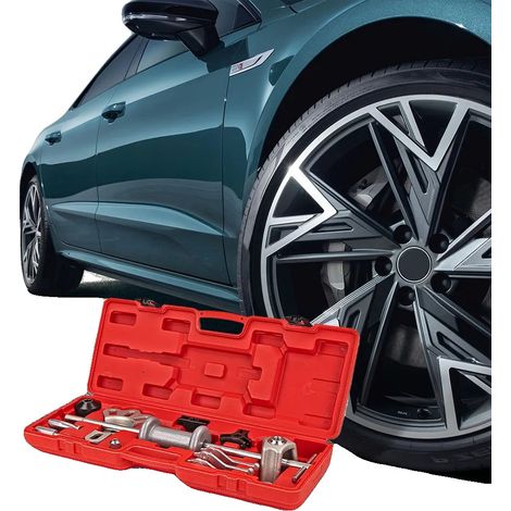 Kit estrattore mozzi ruota da 17 pezzi, struttura resistente in acciaio legato, custodia per il trasporto (1/5)