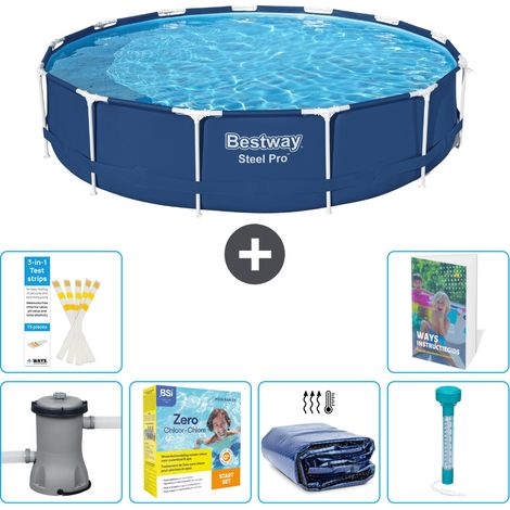 Bestway Steel Pro Rund - 396x84 cm - 7-teilig S184