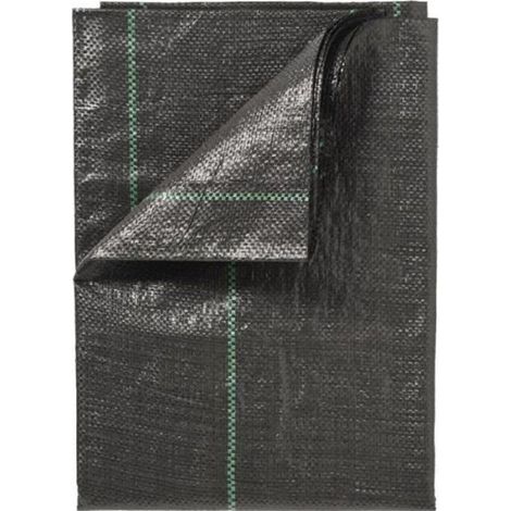 Nature Bache de sol de controle des mauvaises herbes 1x25 m Noir
