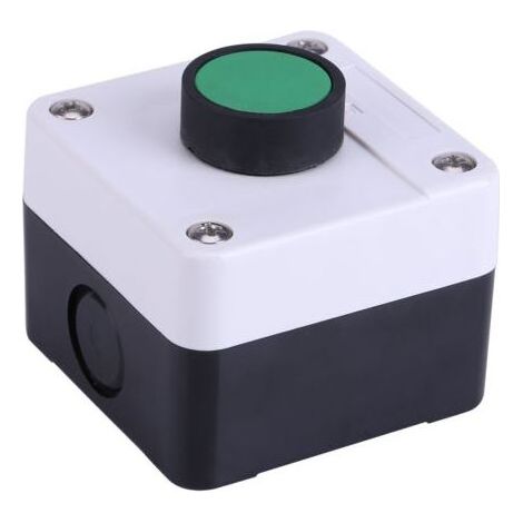 Interrupteur à Bouton-Poussoir Vert Résistant aux Intempéries, Boîtier de Commande à Un Bouton, pour Contacteur Ca de Contrôle, Démarreur électromagnétique ou Relais à Distance (1/5)