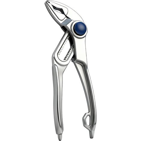 Pince miniature de 15 cm (5,9 pouces), réglable, avec mécanisme de verrouillage et 15 positions, mâchoires en V et poignées parallèles pour les espaces restreints. Idéale pour la plomberie et la répar (1/5)