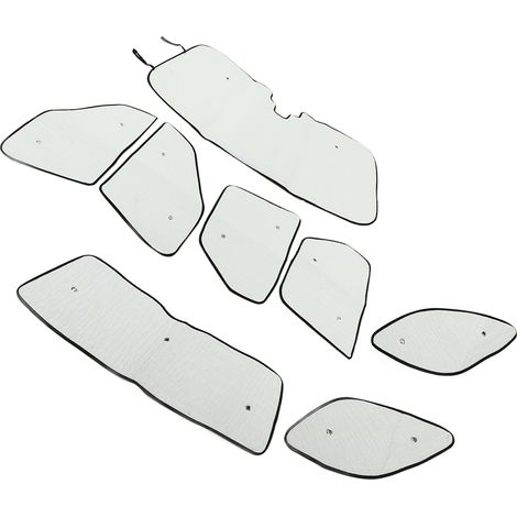 Pare-soleil de fenêtre de voiture (8 pièces) double couche en feuille d'aluminium et coton PE, de rechange pour Land Rover Discovery L462 (2017+). (1/5)