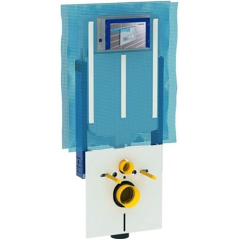 Combifix Modul für wandhängendes WC 109 cm mit Sigma 8 cm Spülkasten Geberit 110.790.00.1 weiß