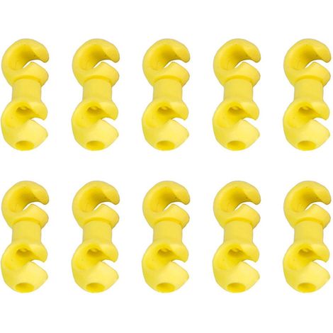 10 Stück Fahrradkabelclips, drehbare Haken, MTB-Fahrrad-Schaltzug-, Schaltzug- und Bremszughüllenbefestigung