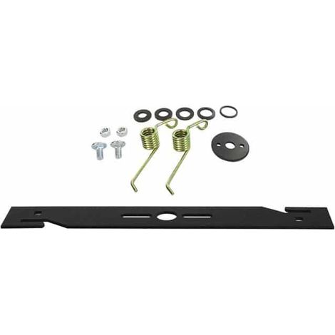 Lame de tondeuse 40 cm adaptable – Pour gazon – Ressorts inclus – Kit de montage avec rondelles de réduction (1/2)