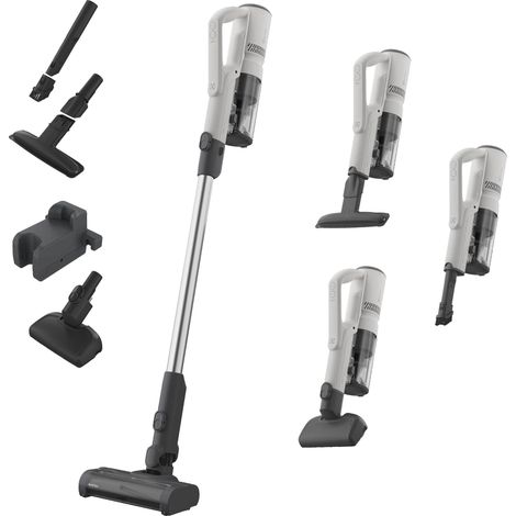 Aspirateur Balai sans Fil 2-en-1, Jusqu’à 50 Min d’Autonomie, Brosse MultiFloor LED Anti-enchevêtrement, Mini-Brosse Poils d’Animaux, Recharge Murale, EP51AH18SW (1/5)