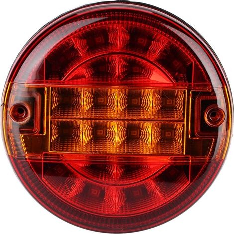 Feu arrière rond à LED de 12,7 cm pour remorques, camions, bus, véhicules spécialisés, clignotants de frein universels compatibles (1/5)