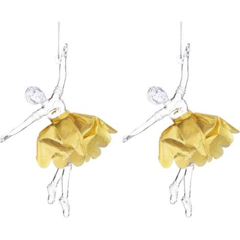 Conjunto de 2 colgantes de bailarinas 15x9x2.5 (1/5)