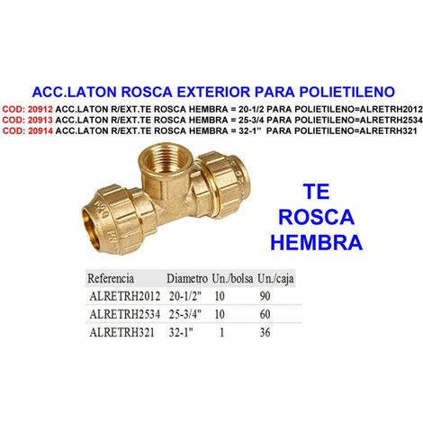 Accessoire en laiton fileté femelle 20-1/2 pour polyéthylène rétractable 2012