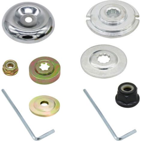 Kit d'adaptateur de lame de débroussailleuse, accessoires de coupe-bordure pour brosse, tête de coupe rotative en fil d'acier