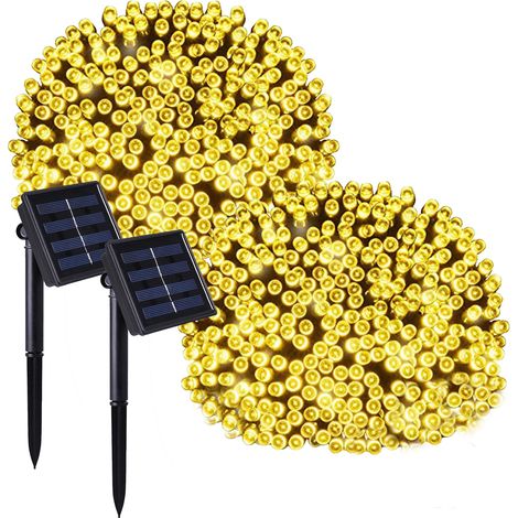Set Mit 2 Solar Lichterketten YOGY 400led