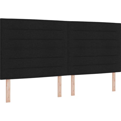 Maison Exclusive - Tête de lit LED avec bandes LED Noir 200 cm tissu
