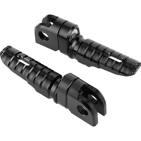 Paire de repose-pieds avant en alliage d'aluminium pour Kawasaki Ninja Z125 PRO, Z250/SL, Z400, Z900 - Pédales noires moto (1/5)