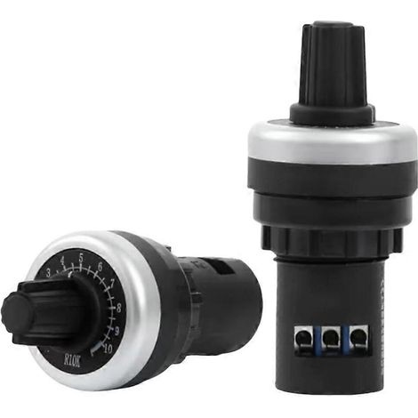 HONORNIC - Potentiomètre 10 kΩ, régulateur 22 mm, variateur de vitesse pour variateur de fréquence. (1/5)