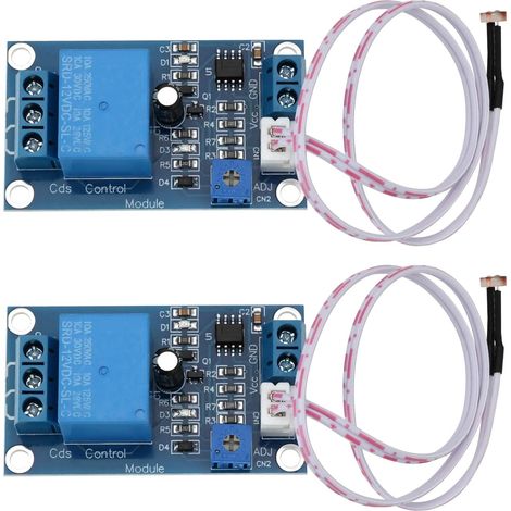 2 Modules de Résistance Photosensible XH-M131 Module de Contrôle de La Lumière 12 V Interrupteur de Contrôle de La Lumière Module de Relais (1/5)